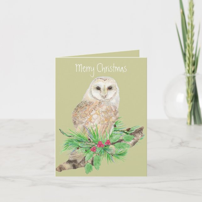 Cartes Pour Fêtes Annuelles Salutation de Noël à la chèvre d'Amérique (Devant)