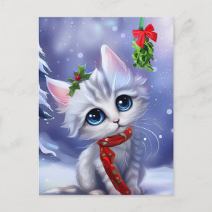 Cartes Pour Fêtes Annuelles Salutation de Noël Arbre neige