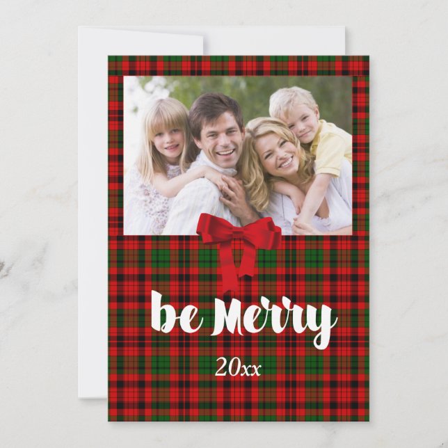 Cartes Pour Fêtes Annuelles Salutation de Noël, Campagne rouge, Personnalisé (Devant)