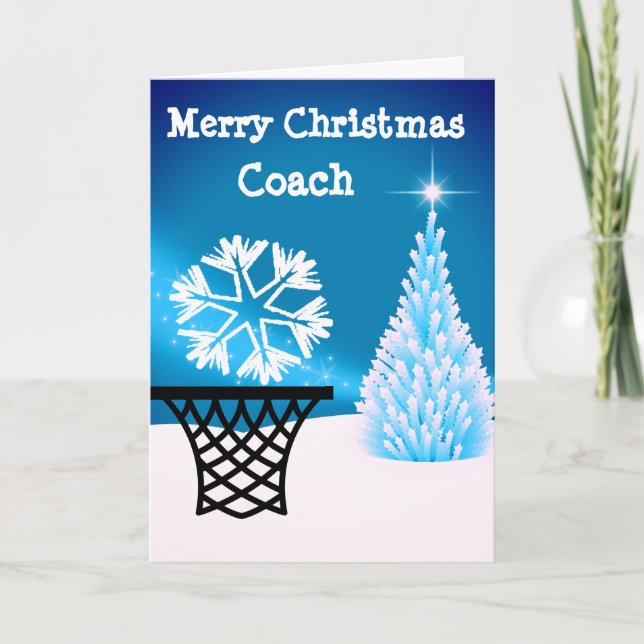 Cartes Pour Fêtes Annuelles Salutation de Noël de car de net-ball (Devant)