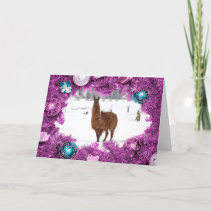 Cartes Pour Fêtes Annuelles Salutation de Noël des Fêtes Polyamores  