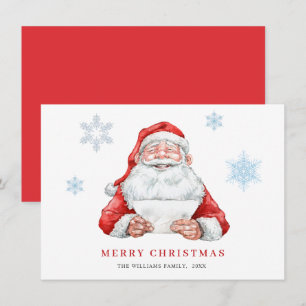 Cartes Pour Fêtes Annuelles Salutation de Noël du Père Noël drôle