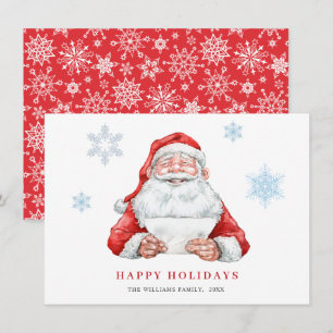 Cartes Pour Fêtes Annuelles Salutation de Noël du Père Noël drôle