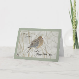 Cartes Pour Fêtes Annuelles Salutation de Noël et de nouvelle année - colombe