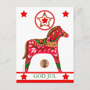 Cartes Pour Fêtes Annuelles Salutation de Noël scandinave avec texte personnal