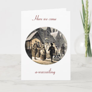 Cartes Pour Fêtes Annuelles Salutation de Noël Wassail