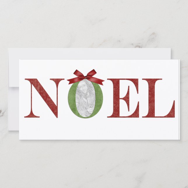 Cartes Pour Fêtes Annuelles Salutation de photo de Noel (Devant)