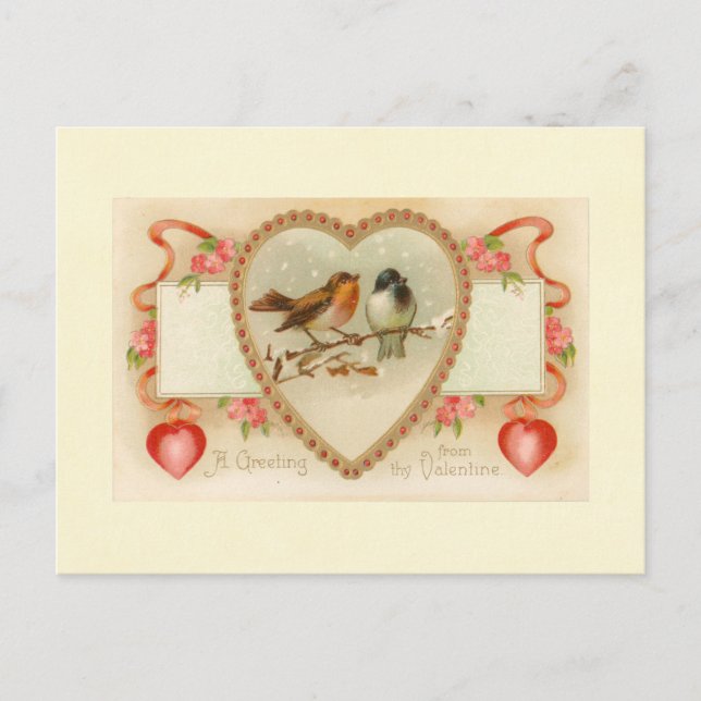 Cartes Pour Fêtes Annuelles Salutation de Thy Valentine (Devant)