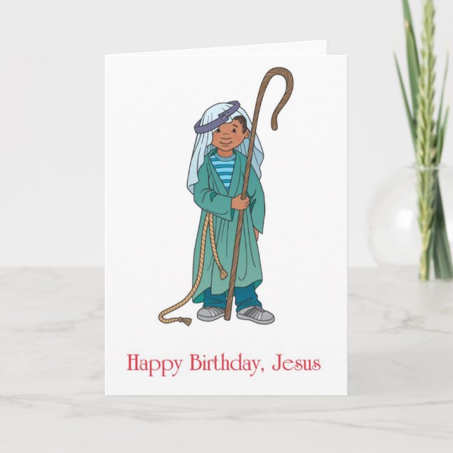 Cartes Pour Fêtes Annuelles Salutation de vacances de garçon de berger de (Devant)