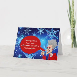 Cartes Pour Fêtes Annuelles Salutation de Vie de la Vieille Femme #4 (2015)