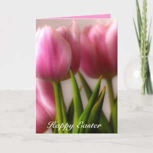 Cartes Pour Fêtes Annuelles Salutation des Tulipes de Pâques
