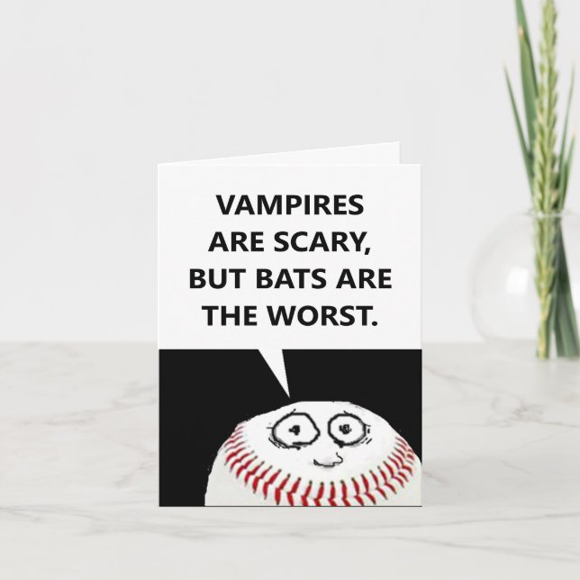 Cartes Pour Fêtes Annuelles Salutation d'Halloween drôle (Devant)
