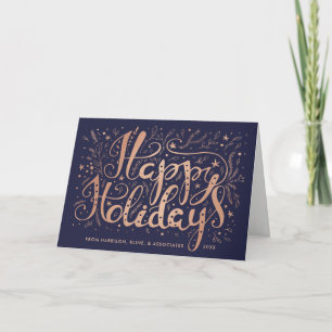 Cartes Pour Fêtes Annuelles Salutation faite sur commande de vacances de