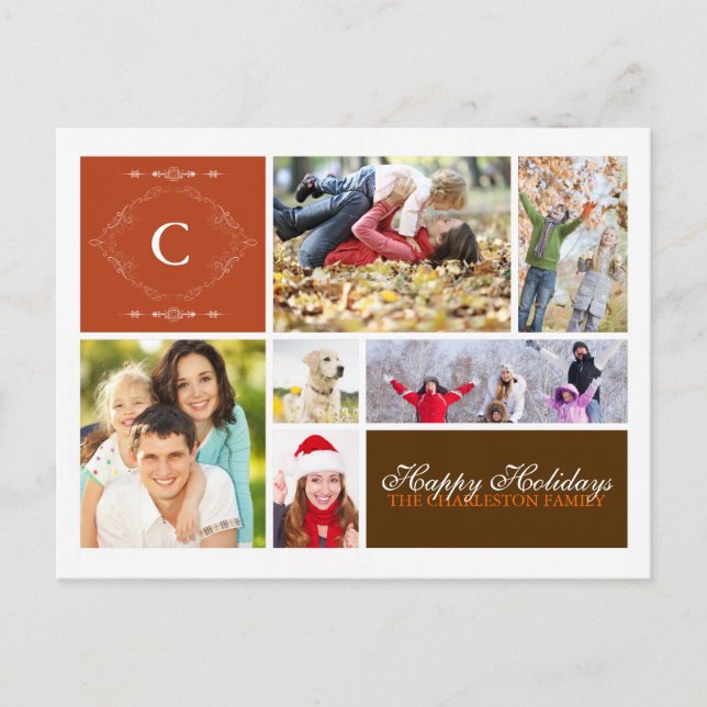 Cartes Pour Fêtes Annuelles Salutation familiale (Devant)