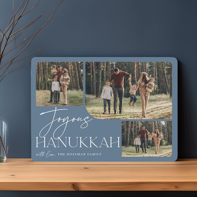Cartes Pour Fêtes Annuelles Salutation festive | Joyous Hanoukka 3 Photo (Créateur téléchargé)