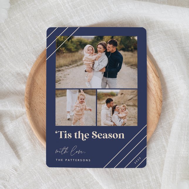 Cartes Pour Fêtes Annuelles Salutation festive | Tis the Season 3 Photo (Créateur téléchargé)