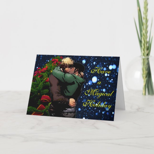 Cartes Pour Fêtes Annuelles Salutation gay magique (Devant)
