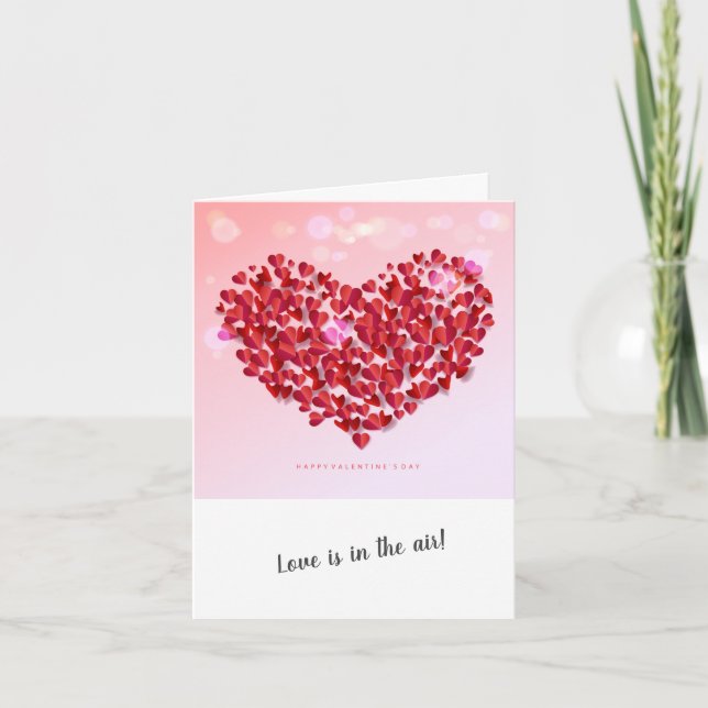 Cartes Pour Fêtes Annuelles Salutation Heureuse Sainte-Valentin (Devant)