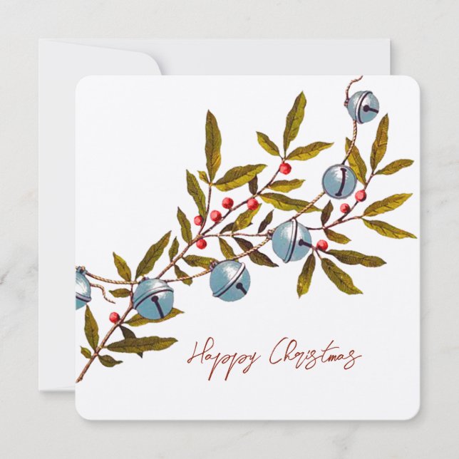 Cartes Pour Fêtes Annuelles Salutation Jingle Bells (Devant)