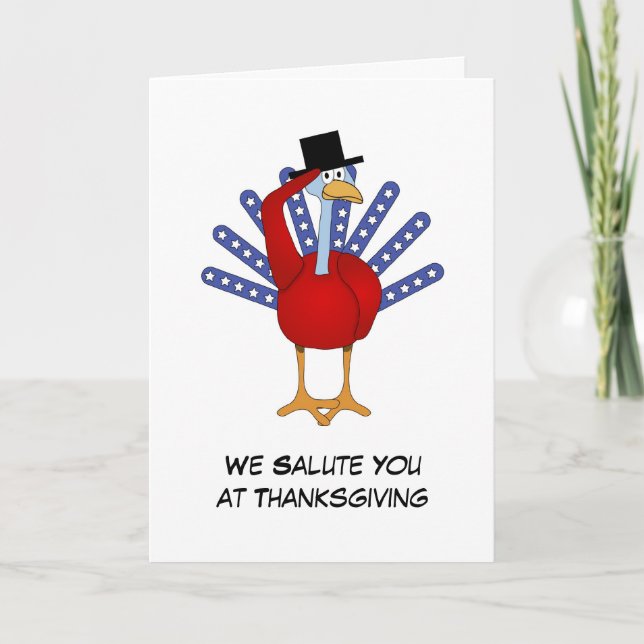 Cartes Pour Fêtes Annuelles Salutation patriotique de la Turquie de (Devant)