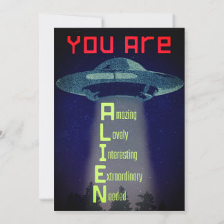 Cartes Pour Fêtes Annuelles Salutations Aliens