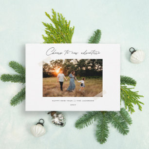 Cartes Pour Fêtes Annuelles Salutations au Nouvel An moderne