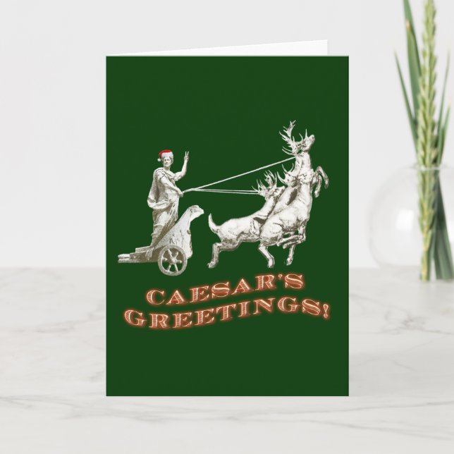 Cartes Pour Fêtes Annuelles Salutations de CAESARS (Devant)