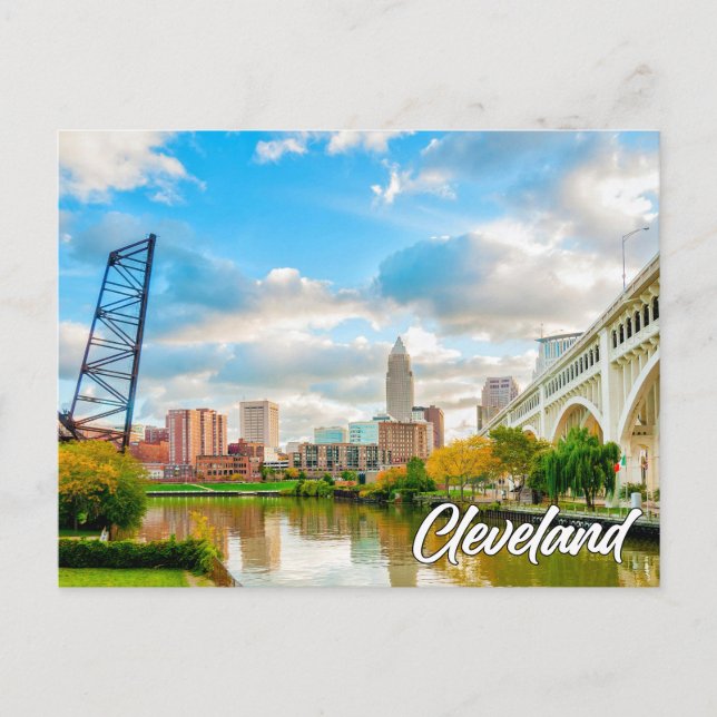 Cartes Pour Fêtes Annuelles Salutations De Cleveland, Ohio, États-Unis (Devant)