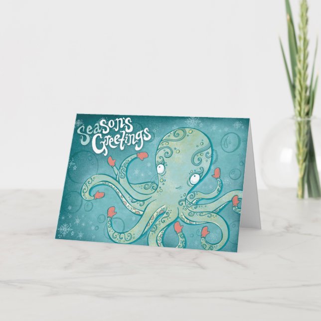 Cartes Pour Fêtes Annuelles Salutations de fils de "mer " (Devant)
