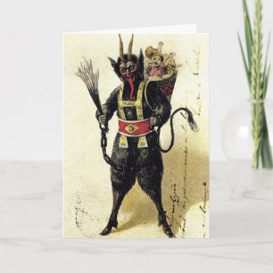 Cartes Pour Fêtes Annuelles Salutations de Krampus !