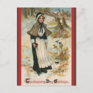 Cartes Pour Fêtes Annuelles Salutations de la journée d'action de grâces avec 