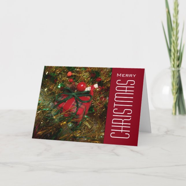 Cartes Pour Fêtes Annuelles Salutations de Noël (Devant)