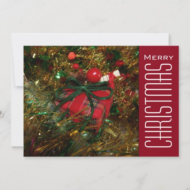 Cartes Pour Fêtes Annuelles Salutations de Noël (Devant)
