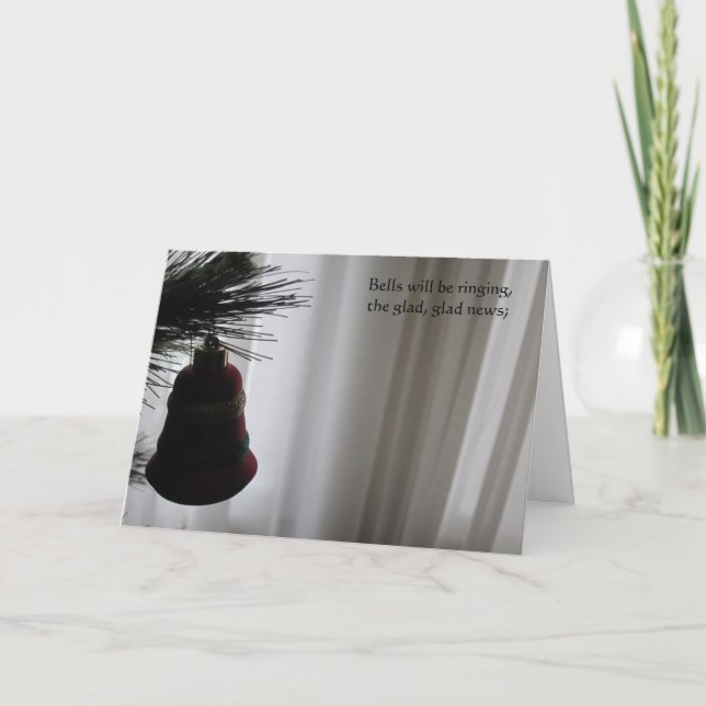 Cartes Pour Fêtes Annuelles Salutations de Noël (Devant)