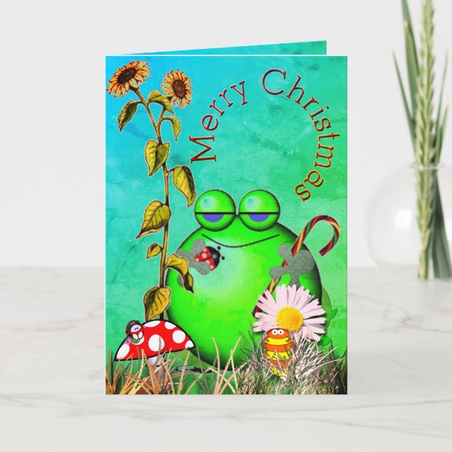 Cartes Pour Fêtes Annuelles Salutations de Noël de peu ceux (Devant)