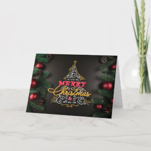 Cartes Pour Fêtes Annuelles Salutations de Noël professionnelles