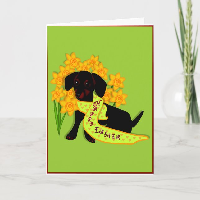 Cartes Pour Fêtes Annuelles Salutations de Pâques (Devant)