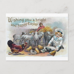 Cartes Pour Fêtes Annuelles Salutations de Pâques Vintage