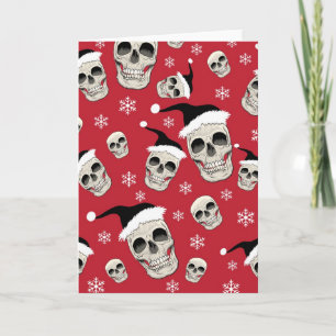 Cartes Pour Fêtes Annuelles Salutations de Père Noël Skelly