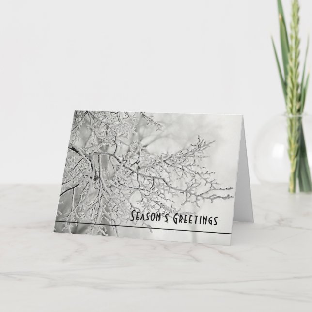 Cartes Pour Fêtes Annuelles Salutations de saison (Devant)