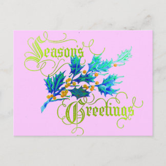 Cartes Pour Fêtes Annuelles Salutations de saison atypiques vintage