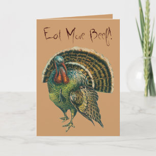 Cartes Pour Fêtes Annuelles Salutations de thanksgiving - Turquie drôle