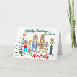 Cartes Pour Fêtes Annuelles Salutations de vacances du Kentucky