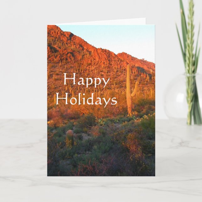 Cartes Pour Fêtes Annuelles Salutations de vacances en Arizona (Devant)
