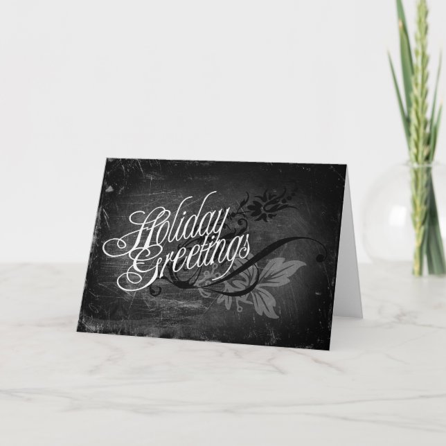 Cartes Pour Fêtes Annuelles Salutations de vacances gothiques (Devant)