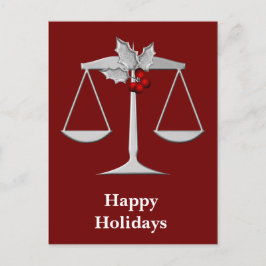 Cartes Pour Fêtes Annuelles Salutations d'entreprise juridiques de Noël