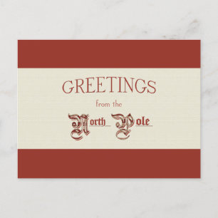 Cartes Pour Fêtes Annuelles Salutations du pôle Nord