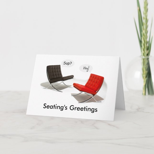 Cartes Pour Fêtes Annuelles Salutations du siège (Devant)