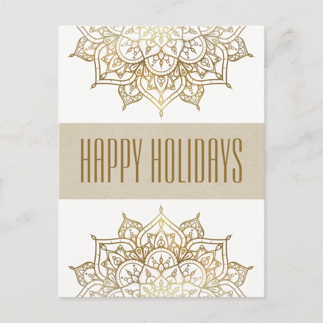 Cartes Pour Fêtes Annuelles Salutations fascinantes chics élégantes de (Devant)