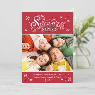 Cartes Pour Fêtes Annuelles Salutations saisonnières Joyeux Noël Fête Photo